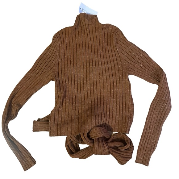 SIGNIFICANT OTHER NWT Goldie Tie-Front Sweater Size 4 - Picture 5 of 6